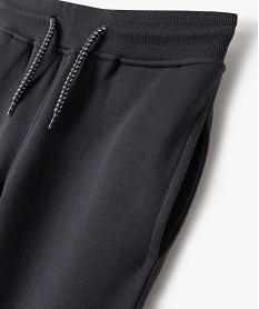 pantalon de jogging avec interieur molletonne garcon gris pantalonsJ962501_2