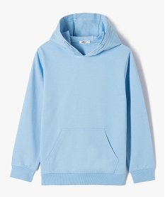 GEMO Sweat à capuche non molletonné garçon bleu standard