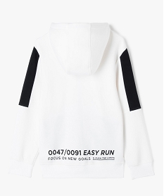sweat a capuche bicolore esprit sportswear garcon blanc sweatsJ965501_3