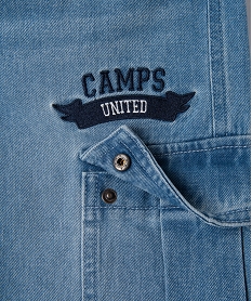 jean cargo delave a taille elastique garcon - camps united bleu jeansJ965801_3