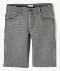 bermuda en jean coupe regular garcon grisJ966601_1