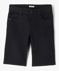 bermuda en jean coupe regular garcon noirJ966701_1