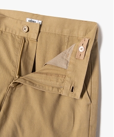 pantalon chino coupe regular garcon beige pantalonsJ967401_3