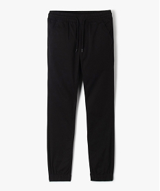 pantalon jogger en toile de coton garcon noirJ967501_1