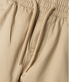 pantalon jogger en toile de coton garcon beige pantalonsJ967701_2