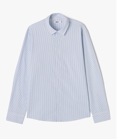 chemise rayee en coton garcon bleuJ970801_1