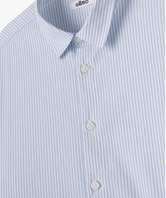 chemise rayee en coton garcon bleuJ970801_2