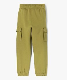 pantalon de jogging avec larges poches a rabat garcon vert pantalonsJ971001_3