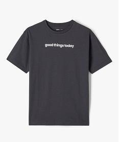 tee-shirt a manches courtes inscriptions skate garcon grisJ974401_1