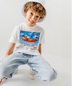 GEMO Tee-shirt à manches courtes avec motif manga garçon - Dragon Ball Super blanc vif