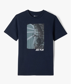 GEMO Tee-shirt manches courtes imprimé skate garçon navy