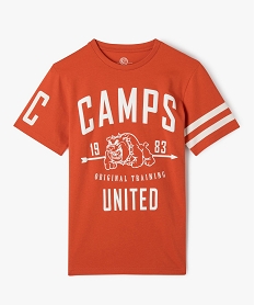 GEMO Tee-shirt à manches courtes avec logo XXL garçon - Camps United rouge standard