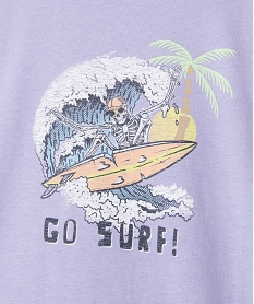 tee-shirt a manches courtes motif surf garcon violet tee-shirtsJ979501_2
