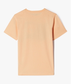 tee-shirt a manches courtes avec motif estival garcon orange tee-shirtsJ980001_3