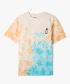 GEMO Tee-shirt manches courtes tie-and-dye garçon orange standard