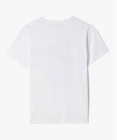 tee-shirt manches courtes avec inscription garcon blanc tee-shirtsJ980501_3