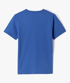 tee-shirt manches courtes avec inscription garcon bleu tee-shirtsJ980601_3