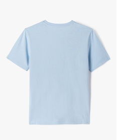 tee-shirt manches courtes avec inscription garcon bleu tee-shirtsJ980801_3