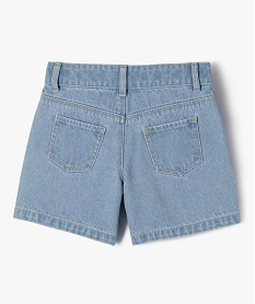 short en jean ample en coton fille bleuJ985801_4