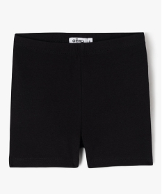 GEMO Short moulant en coton stretch fille Noir