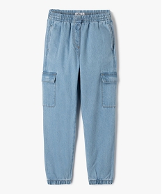 GEMO Jean cargo parachute fille bleu vif