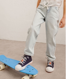 jean slim avec ceinture elastique fille bleu jeansJ990501_1
