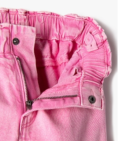 jean large avec ceinture elastique fille rose jeansJ990701_4