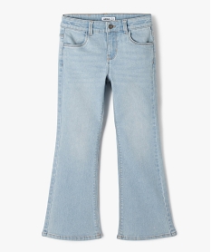 jean flare extensible avec ceinture ajustable fille bleu jeansJ990801_1