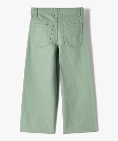 pantalon large a taille ajustable en coton fille vertJ991601_3