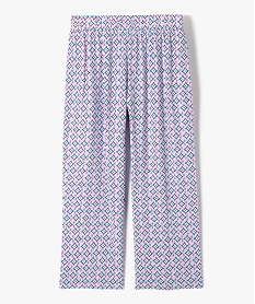GEMO Pantalon large et fluide à motifs fille Multicolore