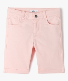 GEMO Bermuda en coton léger fille rose standard