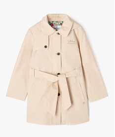 GEMO Imperméable mi-long à capuche fille - LuluCastagnette beige standard