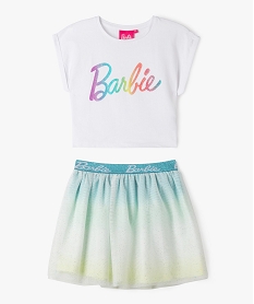 ensemble 2 pieces tee-shirt et jupe en tulle fille - barbie bleuJ997301_1