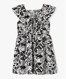 GEMO Robe à volants à motifs fleuris fille noir standard