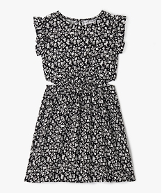 GEMO Robe sans manches en viscose fluide imprimée fille noir standard