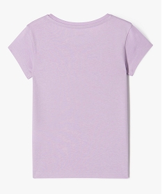 tee-shirt a manches courtes avec motif fille violetK004101_3