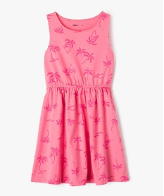 GEMO Robe sans manches à motifs fleuris fille Rose