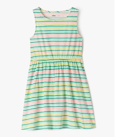 GEMO Robe sans manches à motifs fleuris fille Imprimé
