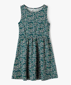 GEMO Robe sans manches à motifs fleuris fille navy
