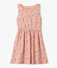 GEMO Robe sans manches à motifs fleuris fille rose chine