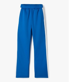 pantalon de jogging large avec bandes contrastantes fille bleuK016301_2