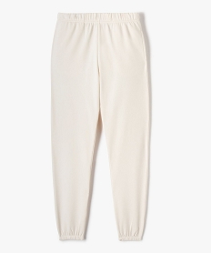 GEMO Pantalon de jogging molletonné fille Beige