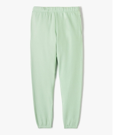 GEMO Pantalon de jogging molletonné fille Vert