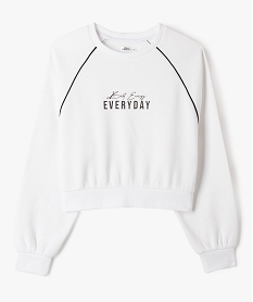 SANS GENRE BLANC SWEAT BLANC