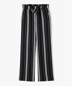 BALLERINE NOIR PANTALON RAYE