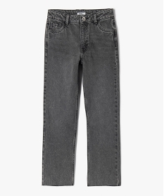 GEMO Jean straight à bord franc fille noir standard