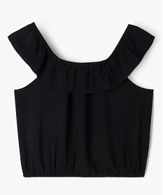 GEMO Blouse sans manches coupe courte fille Noir