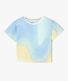 GEMO Tee-shirt à manches courtes multicolore fille Bleu