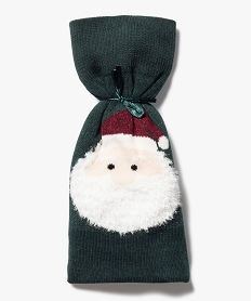 GEMO Chaussettes avec motif Père Noël homme vert standard