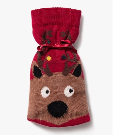 chaussettes de noel avec motif renne homme rouge standardK037101_1